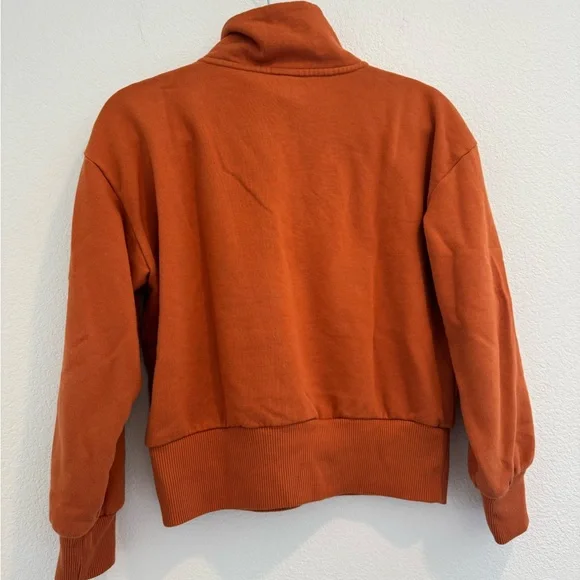 A New Day - Quarter Zip Pullover - Orange - Size S - Picture 3 of 5